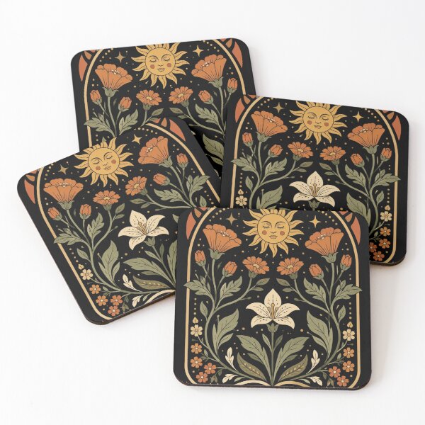 Item preview, Celestial Sun and Wildflower Art Botanical designed and sold by Quiajia.
