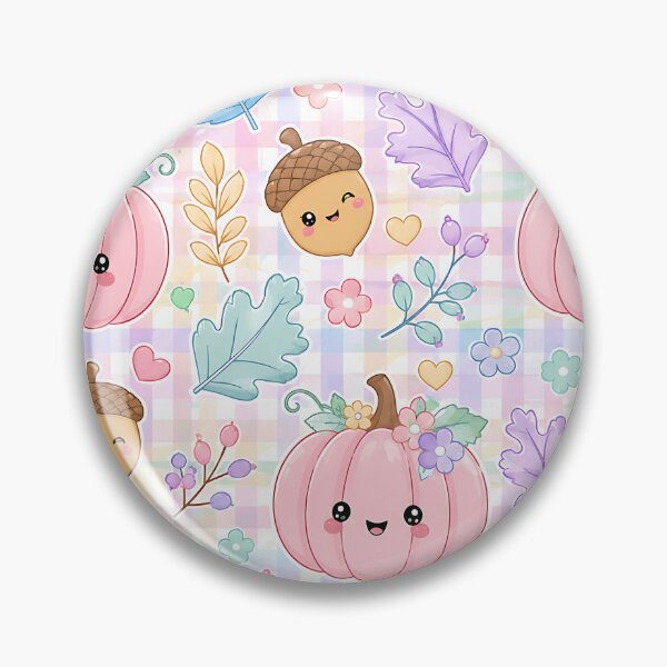 Item preview, Cute Pastel Autumn Pumpkin And Leaves Pattern designed and sold by Thai Vibe Studio.