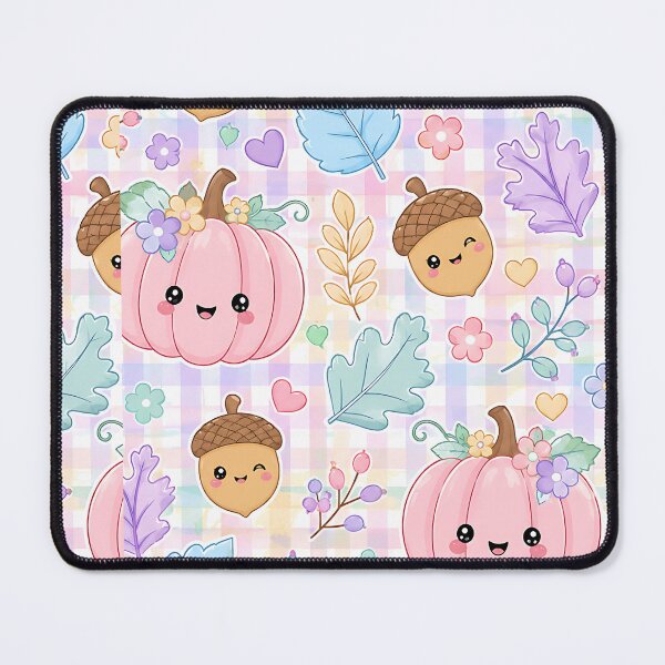 Item preview, Cute Pastel Autumn Pumpkin And Leaves Pattern designed and sold by Thai Vibe Studio.