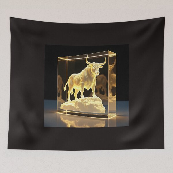 Item preview, The Bull Market Lenticular Sculpture: 3D Laser Etched Acrylic Layer Poster designed and sold by Creative-RE.