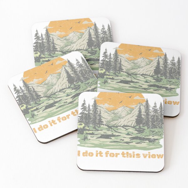 Item preview, I Do It For This View Retro Mountain designed and sold by HappyDoodle11.