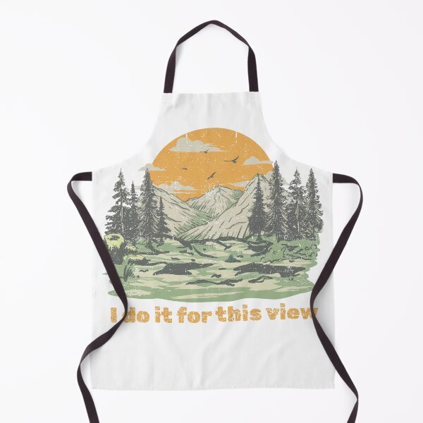 Item preview, I Do It For This View Retro Mountain designed and sold by HappyDoodle11.