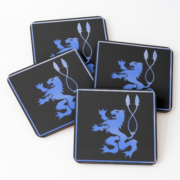 Item preview, Blue Gradient Heraldic Lion designed and sold by AmbientArtCo.