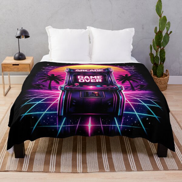Item preview, Retro Arcade Game Over Synthwave | Neon 80s Vaporwave Gaming Cabinet | Cyber Wave Gamer Graphic designed and sold by LuxeBuzz.