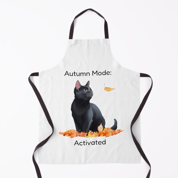 Item preview, Black cat in autumn mode designed and sold by NorthNook.