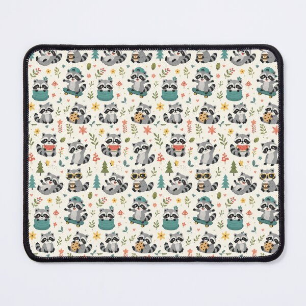 Item preview, Funny raccoons seamless pattern designed and sold by Nolan6.