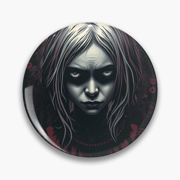 Item preview, Creepy Goth Girl Horror Portrait designed and sold by ERODED SELF.