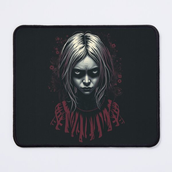 Item preview, Creepy Goth Girl Horror Portrait designed and sold by ERODED SELF.