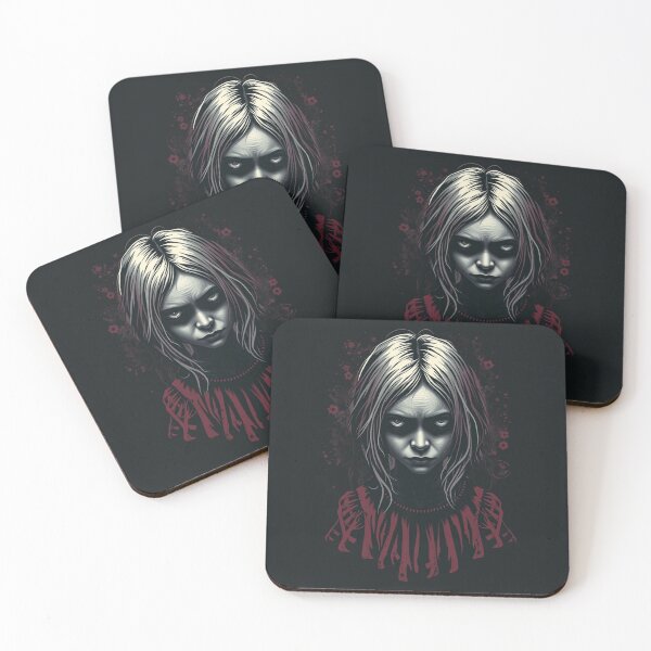 Item preview, Creepy Goth Girl Horror Portrait designed and sold by ERODED SELF.