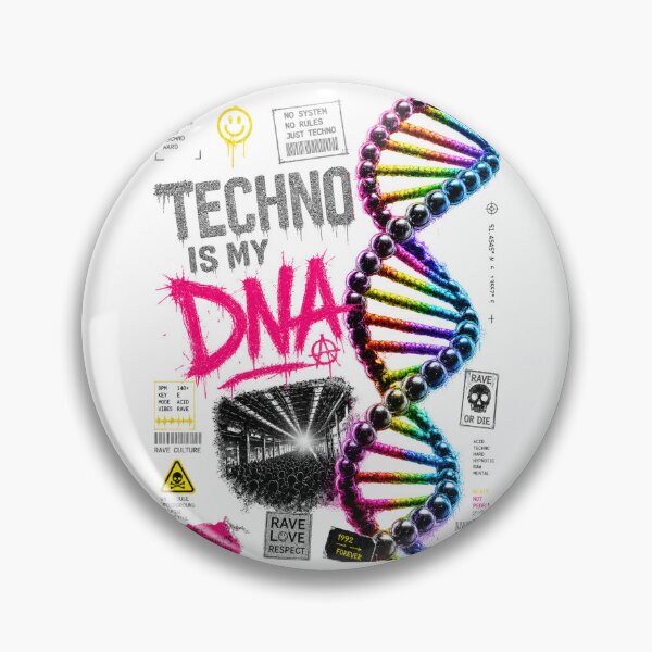 Item preview, techno is my dna designed and sold by DAX4ART.