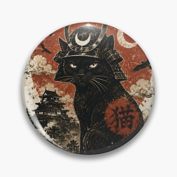 Item preview, Cat Japan Warrior designed and sold by SignumShop.