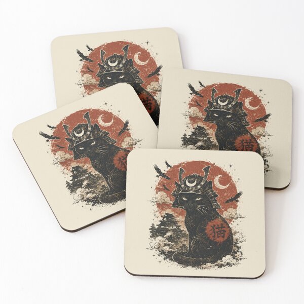 Item preview, Cat Japan Warrior designed and sold by SignumShop.