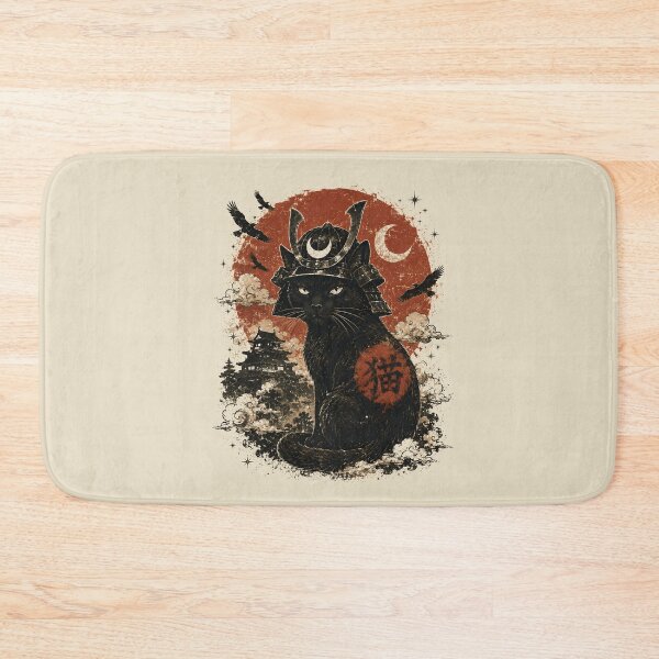Item preview, Cat Japan Warrior designed and sold by SignumShop.