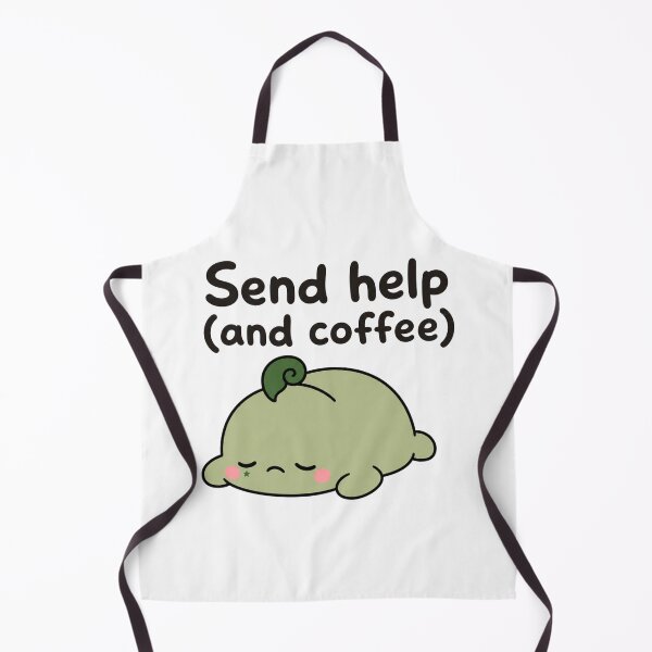 Item preview, Send Help And Coffee Funny Mascot designed and sold by srinig.