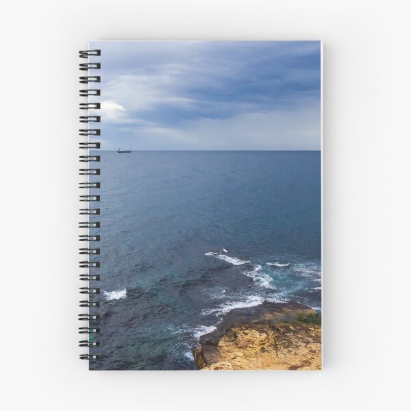Item preview, Rocky Coastal Cliff Over Turquoise Ocean Waves With Eroded Limestone Seascape designed and sold by Nmallia.