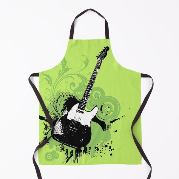 Item preview, Frutiger Metro Electric Guitar Abstract Green Swirl Grunge Music Design designed and sold by Pics'Elle Creations.