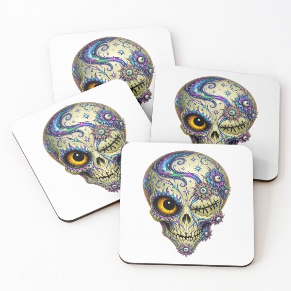 Item preview, Alien Cosmic Day Of Dead designed and sold by AliensIRL.