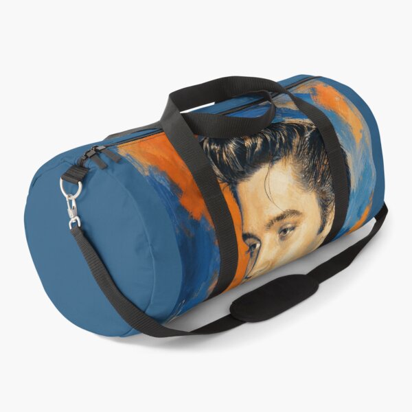 Item preview, Elvis Presley Modern Impressionist Blue and Orange Portrait designed and sold by ElvisVintagePosters.