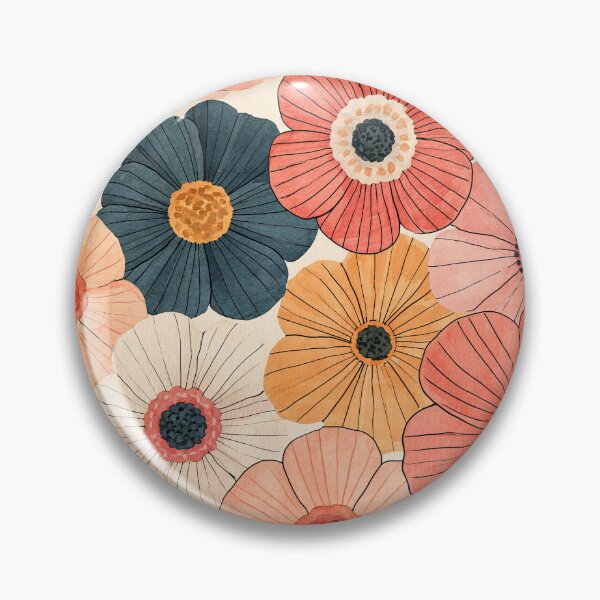 Item preview, Watercolor Floral Seamless Pattern 1 | Modern Pink & Coral Wildflowers | Botanical Repeating Design | Cottagecore Flower Art designed and sold by Kybruno's Creations.