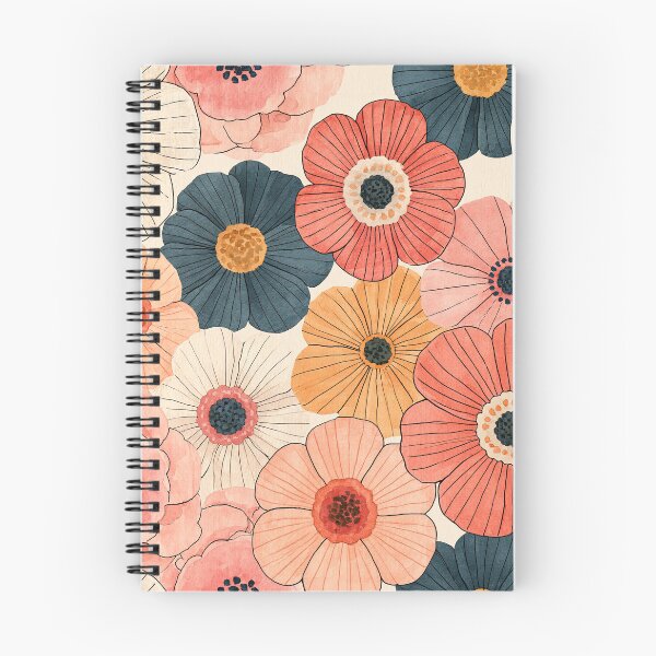Item preview, Watercolor Floral Seamless Pattern 1 | Modern Pink & Coral Wildflowers | Botanical Repeating Design | Cottagecore Flower Art designed and sold by Kybruno's Creations.