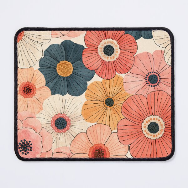 Item preview, Watercolor Floral Seamless Pattern 1 | Modern Pink & Coral Wildflowers | Botanical Repeating Design | Cottagecore Flower Art designed and sold by Kybruno's Creations.