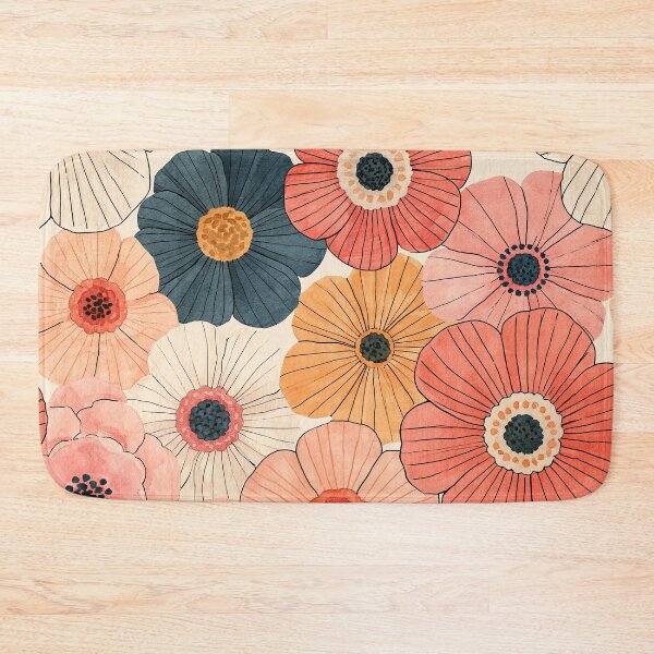 Item preview, Watercolor Floral Seamless Pattern 1 | Modern Pink & Coral Wildflowers | Botanical Repeating Design | Cottagecore Flower Art designed and sold by Kybruno's Creations.