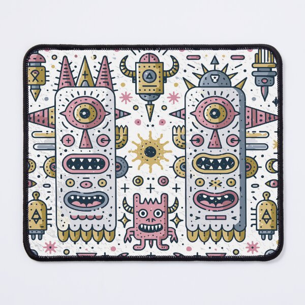 Item preview, Surreal Maximalist Monster Eye Doodle Art designed and sold by Romgora.