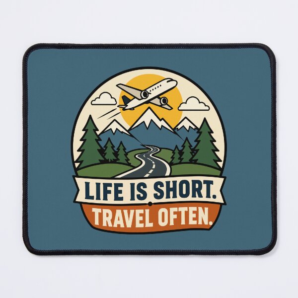 Item preview, Life is Short Travel Often designed and sold by Trippin-Tito's.