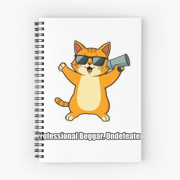 Item preview, Orange Cat - Professional Beggar Undefeated - Funny Orange Cat Gift designed and sold by pawdrops.