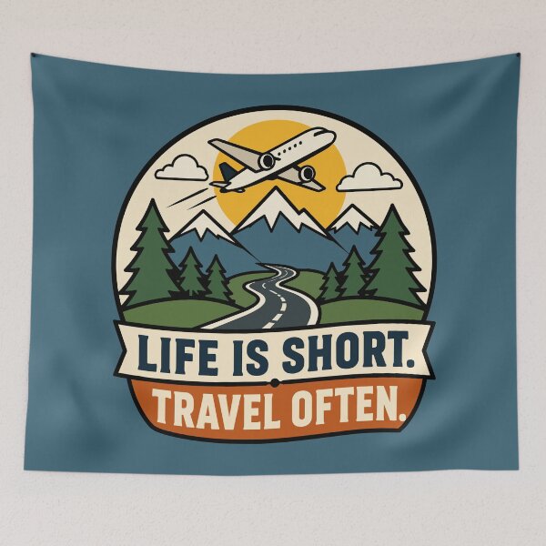 Item preview, Life is Short Travel Often designed and sold by Trippin-Tito's.