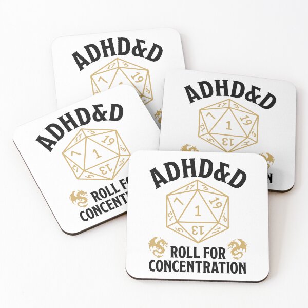 Item preview, Adhd&d ADHD Roll For Concentration Funny Table Top Gamer designed and sold by Doodleoub.