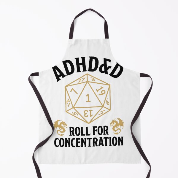 Item preview, Adhd&d ADHD Roll For Concentration Funny Table Top Gamer designed and sold by Doodleoub.