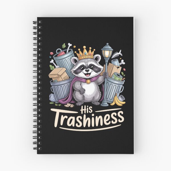 Item preview, His Trashiness Funny Raccoon Trash King designed and sold by ZACK ART.