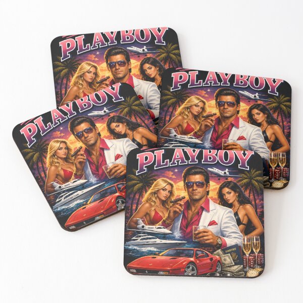 Item preview, International Playboy – Retro 80s Luxury Lifestyle Vintage Graphic T-Shirt designed and sold by INVIKETOS.