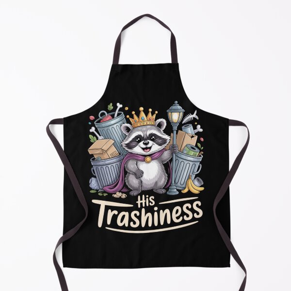 Item preview, His Trashiness Funny Raccoon Trash King designed and sold by ZACK ART.
