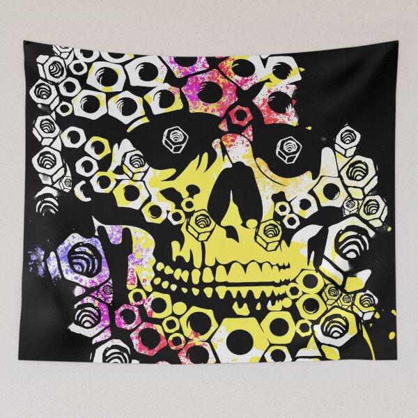 Item preview, The Hex Nut Skull designed and sold by DEZINOMANIA.