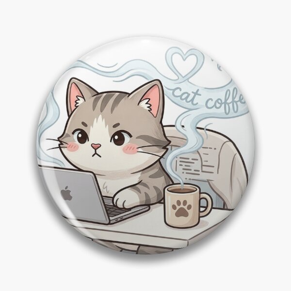 Artikelvorschau, Katze Kaffee Laptop entworfen und verkauft von braden011.
