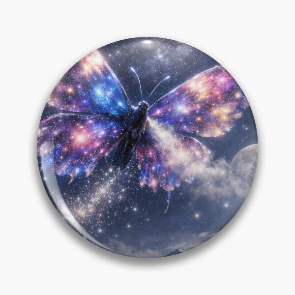 Item preview, Nebula Butterfly – Wings of the Cosmic Night designed and sold by ANNART1602.
