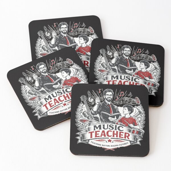 Item preview, Vintage Music Teacher Teaching Rhythm Illustration designed and sold by Tadeusz1.