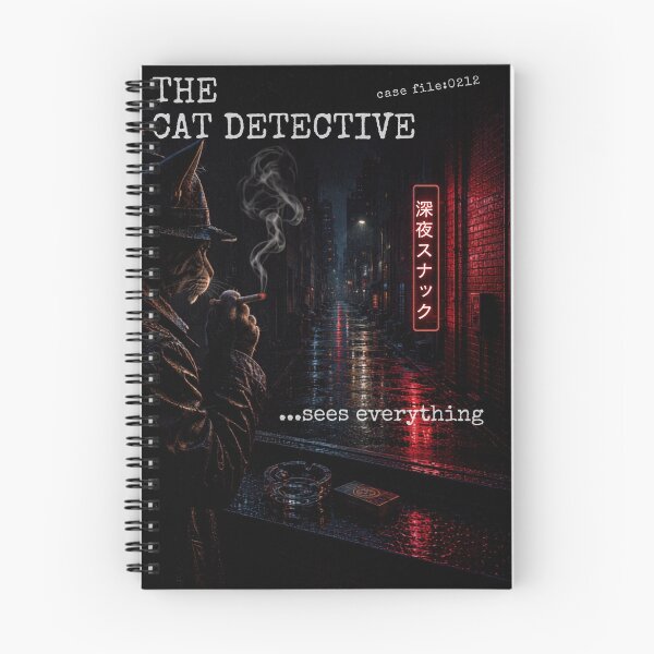 Item preview, The Cat Detective: Sees Everything | Film Noir Cat Art designed and sold by BrokenCompassCo.