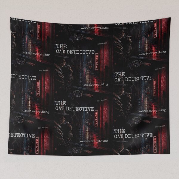 Item preview, The Cat Detective: Sees Everything | Film Noir Cat Art designed and sold by BrokenCompassCo.