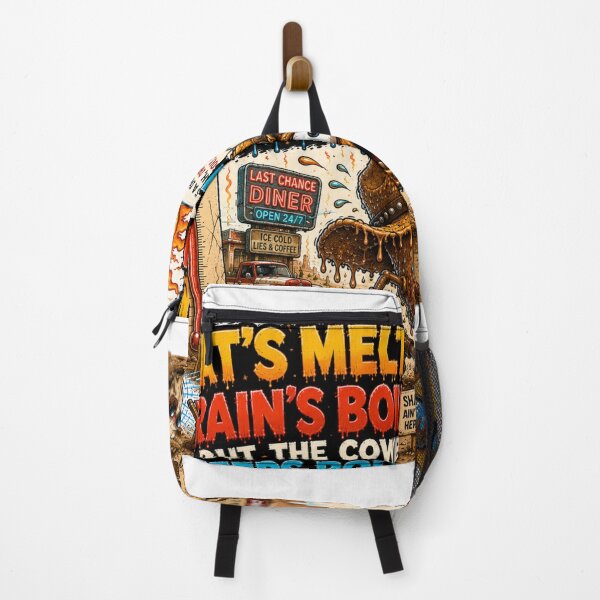 Item preview, Hat's Meltin', Brain's Boilin' | Funny Cowboy Heatwave Graphic Tee designed and sold by rocknrollstyles.