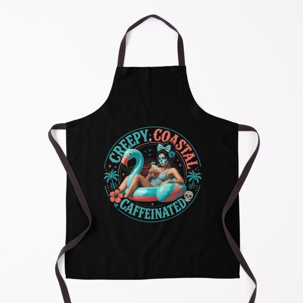 Item preview, Creepy Coastal Caffeinated Sugar Skull Lady Halloween designed and sold by Anime-Nomad.