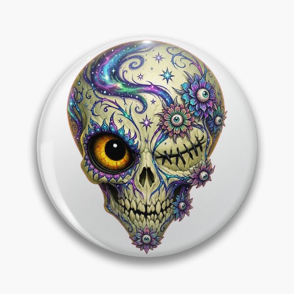 Item preview, Alien Cosmic Day Of Dead designed and sold by AliensIRL.