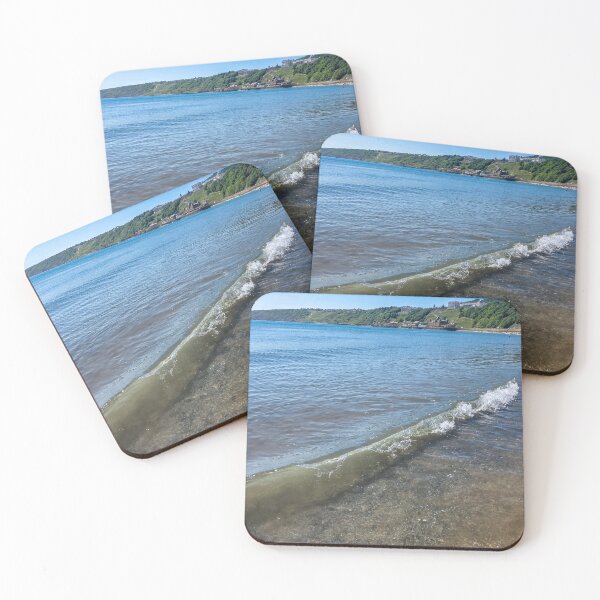 Item preview, Peaceful Beach Landscape Print designed and sold by Mhxdroneshots.