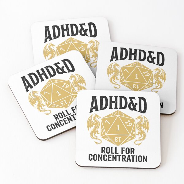 Item preview, Adhd&d Roll For Concentration Dungeons Dragons Tabletop RPG Neurodivergent Gamer designed and sold by Doodleoub.