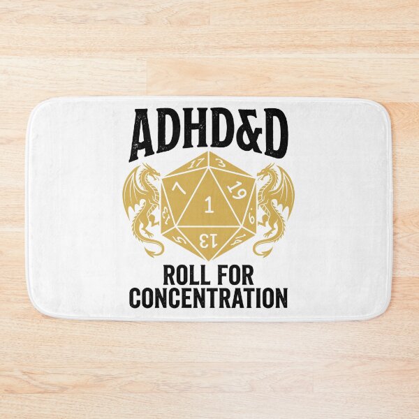 Item preview, Adhd&d Roll For Concentration Dungeons Dragons Tabletop RPG Neurodivergent Gamer designed and sold by Doodleoub.