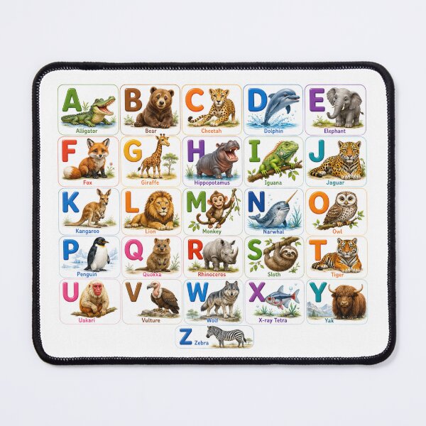 Item preview, A–Z Animal Alphabet designed and sold by MKDSN.