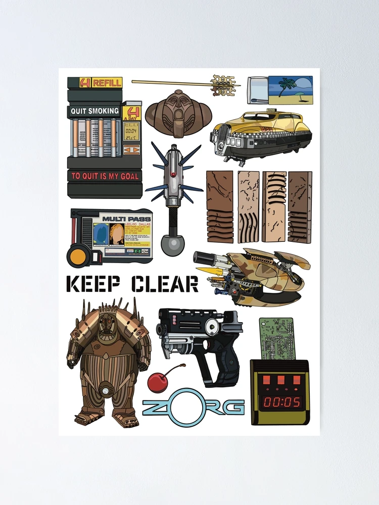 Thumbnail 1 of 3, Poster, The Fifth Element – Collection designed and sold by O.T.R Designs.