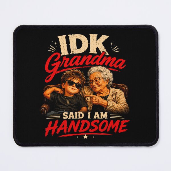 Item preview, IDK Grandma Said I Am Handsome – Funny Grandma Quote Vintage T-Shirt designed and sold by INVIKETOS.